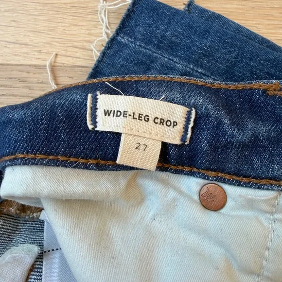 Madewell Wide-Leg Crop Jeans – Medium Wash | Size 27 - Picture 2 of 7